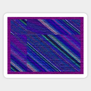 Diagonal Weave Sticker